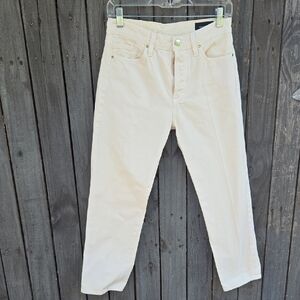 GOLDSING Cream Straight-Leg Jeans